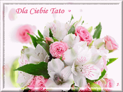Brokatowe kwiaty dla Ciebie Tato